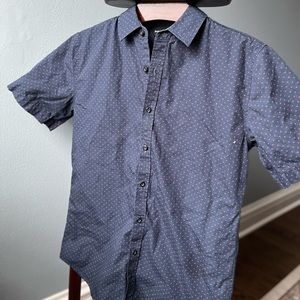 Mens Beverly Hills Polo club navy size S short sleeved button down shirt